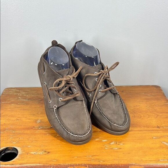 Men’s Sperry Top Sider Brown Suede Boat Shoes - Picture 1 of 7